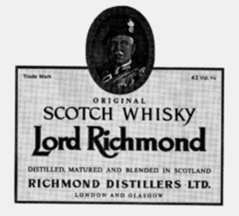 Lord Richmond ORIGINAL SCOTCH WHISKY Logo (IGE, 01.06.1981)