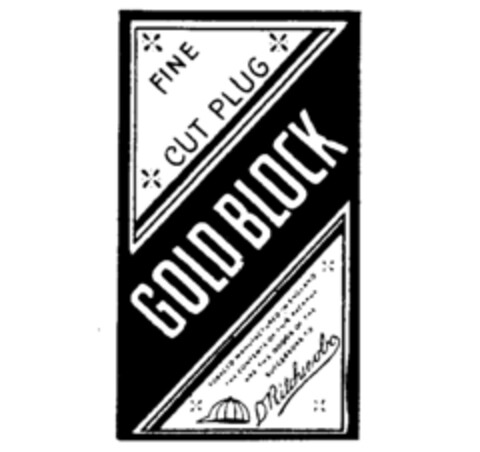 FINE CUT PLUG GOLDBLOCK Logo (IGE, 08/06/1991)