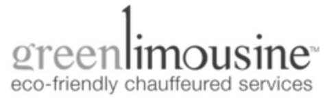 greenlimousine eco-friendly chauffeured services Logo (IGE, 01/08/2009)