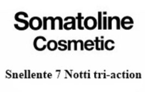 Somatoline Cosmetic Snellente 7 Notti tri-action Logo (IGE, 28.05.2015)