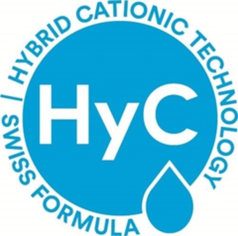 HyC HYBRID CATIONIC TECHNOLOGY SWISS FORMULA Logo (IGE, 09/28/2018)