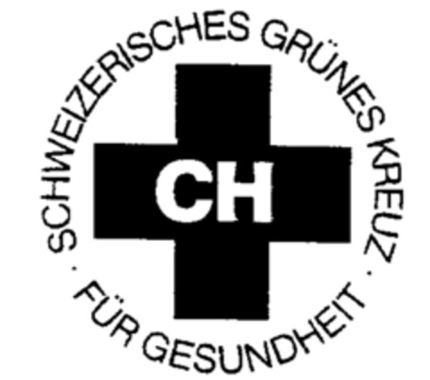 SCHWEIZERISCHES GRÜNES KREUZ FÜR GESUNDHEIT CH Logo (IGE, 23.10.1996)