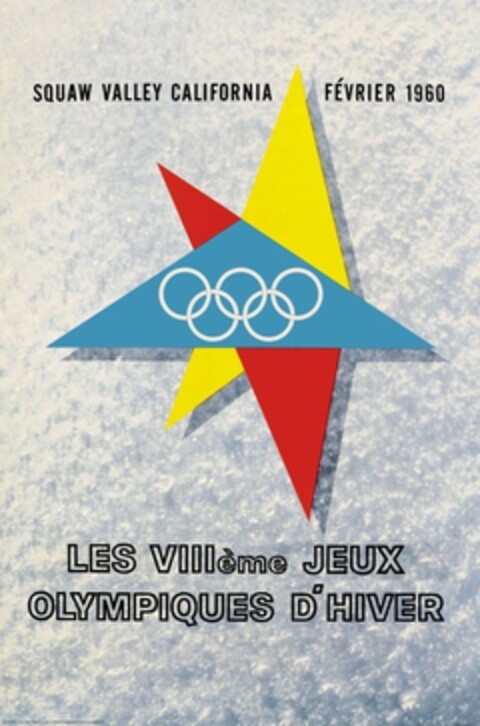 LES VIII ème JEUX OLYMPIQUES D'HIVER SQUAW VALLEY CALIFORNIA FÉVRIER 1960 Logo (IGE, 31.07.2012)