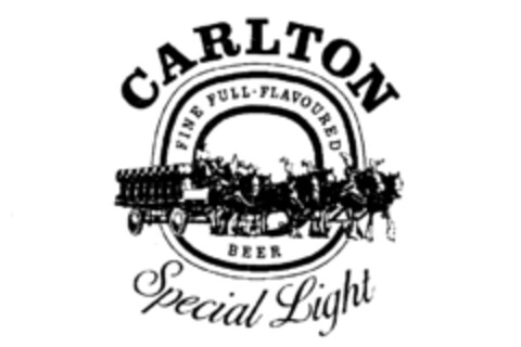 CARLTON Special Light FINE FULL-FLAVOURED BEER Logo (IGE, 07.07.1987)