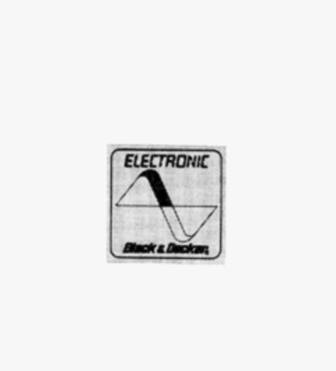 ELECTRONIC Black & Decker Logo (IGE, 11/04/1981)