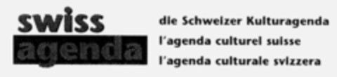 swiss agenda die schweizer Kulturagenda Logo (IGE, 25.01.1996)