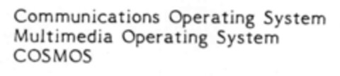 Communications Operating System Multimedia Operating System COSMOS Logo (IGE, 03/04/1997)