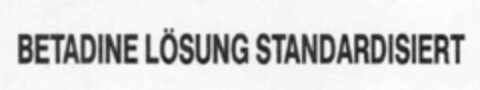 BETADINE LöSUNG STANDARDISIERT Logo (IGE, 08/09/1988)