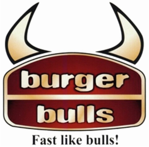 burger bulls Fast like bulls! Logo (IGE, 21.08.2015)