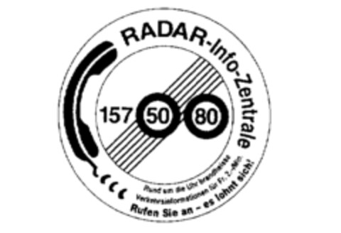 RADAR-Info-Zentrale 157 50 80 Logo (IGE, 09.05.1995)