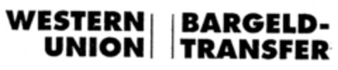 WESTERN BARGELD UNION TRANSFER Logo (IGE, 08.05.1998)