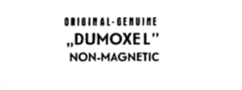 ORIGINAL-GENUINE <DUMOXEL> NON-MAGNETIC Logo (IGE, 31.07.1979)