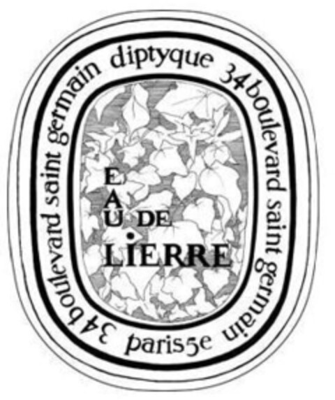 diptyque 34 boulevard saint germain paris5e 34 boulevard saint germain EAU DE LIERRE Logo (IGE, 05/13/2008)