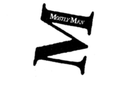 M MOSTLY MEN Logo (IGE, 31.07.1987)