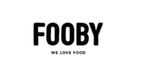 FOOBY WE LOVE FOOD Logo (IGE, 22.01.2017)