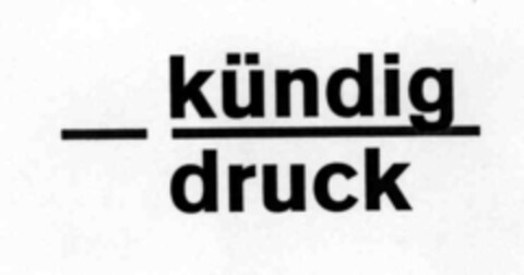 kündig druck Logo (IGE, 16.11.1999)