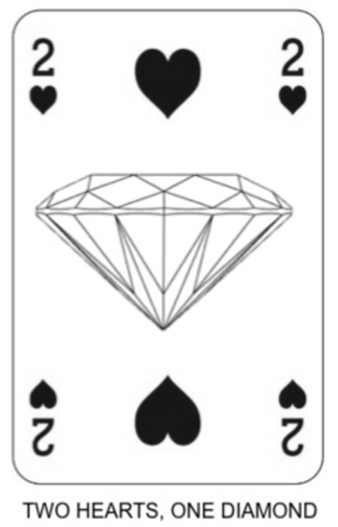 2 2 2 2 TWO HEARTS, ONE DIAMOND Logo (IGE, 24.09.2020)