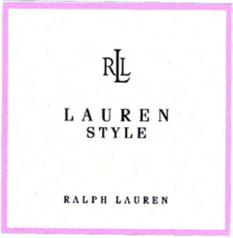 RLL LAUREN STYLE RALPH LAUREN Logo (IGE, 29.03.2004)