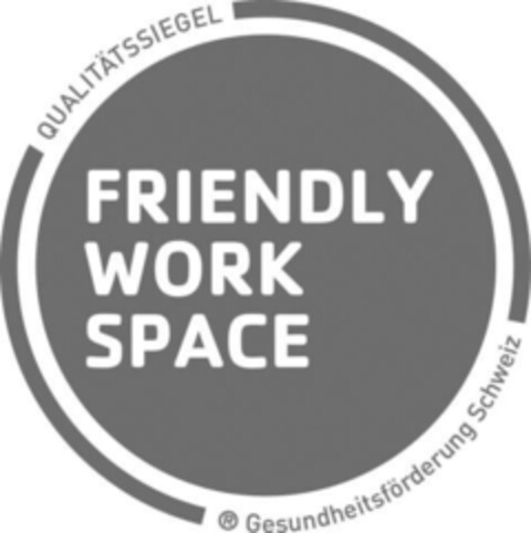 FRIENDLY WORK SPACE QUALITÄTSSIEGEL Gesundheitsförderung Schweiz Logo (IGE, 06/04/2008)