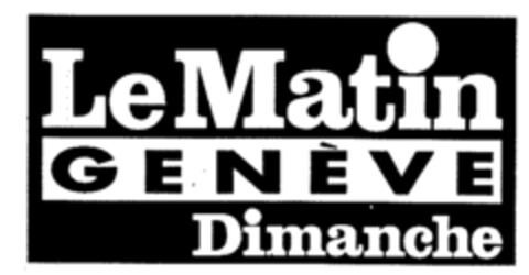 Le Matin GENEVE Dimanche Logo (IGE, 06.02.1995)