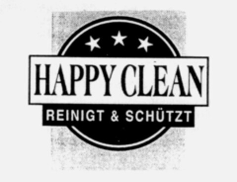 HAPPY CLEAN REINIGT UND SCHÜTZT Logo (IGE, 12/22/1995)