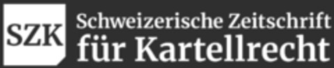 SZK Schweizerische Zeitschrift für Kartellrecht Logo (IGE, 31.03.2022)