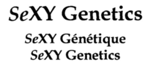 SeXY Genetics SeXY Génétique SeXY Genetics Logo (IGE, 04.02.2001)