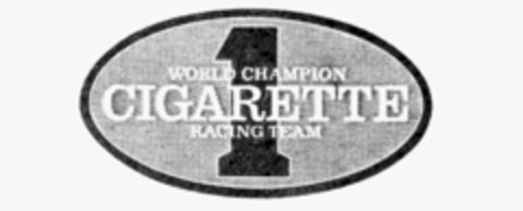 WORLD CHAMPION CIGARETTE RACING TEAM 1 Logo (IGE, 02.09.1985)