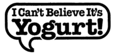 I Can't Believe It's Yogurt Logo (IGE, 19.02.1990)