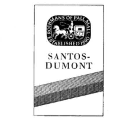 ROTHMANS OF PALL MALL ESTABLISHED 1890 SANTOS-DUMONT Logo (IGE, 10.12.1985)