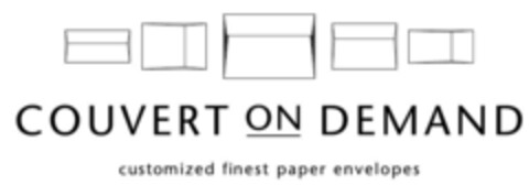 COUVERT ON DEMAND customized finest paper envelopes Logo (IGE, 03/31/2014)