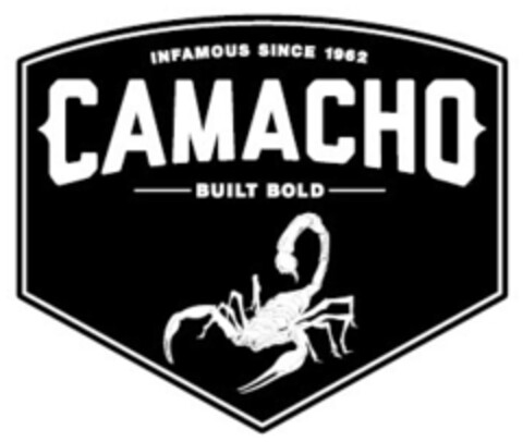 CAMACHO INFAMOUS SINCE 1962 BUILT BOLD Logo (IGE, 04.06.2013)