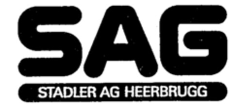 SAG STADLER AG HEERBRUGG Logo (IGE, 07/02/1990)