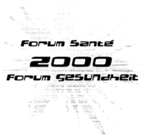 Forum Santé 2000 Forum Gesundheit Logo (IGE, 26.01.1999)