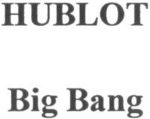 HUBLOT Big Bang Logo (IGE, 04.10.2004)