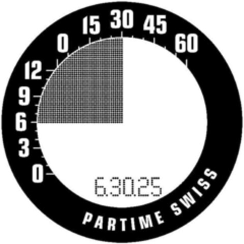 0 3 6 9 12 0 15 30 45 60 6.30.25 PARTIME SWISS Logo (IGE, 27.09.2005)