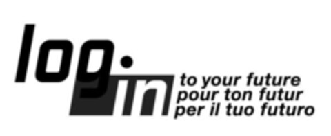 log in to your future pour ton futur per il tuo futuro Logo (IGE, 12.10.2012)