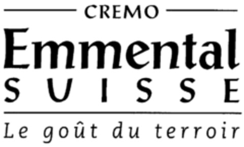 CREMO Emmental SUISSE Le goût du terroir Logo (IGE, 11/13/2006)