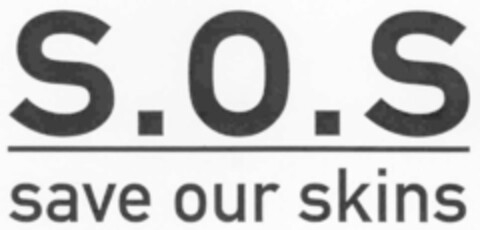 S.O.S. save our skins Logo (IGE, 02.03.2000)