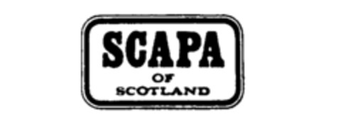 SCAPA OF SCOTLAND Logo (IGE, 06/01/1990)