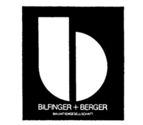 b BILFINGER + BERGER BAUAKTIENGESELLSCHAFT Logo (IGE, 09/29/1989)