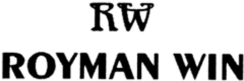 RW ROYMAN WIN Logo (IGE, 01/03/2003)