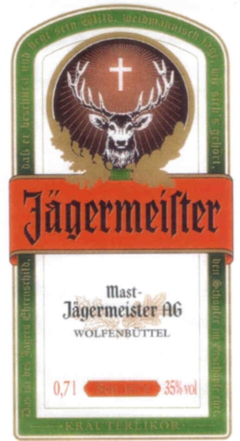 Jägermeister Mast-Jägermeister AG WOLFENBÜTTEL Logo (IGE, 10/26/2004)