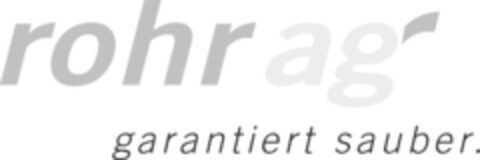 rohr ag garantiert sauber. Logo (IGE, 04.05.2020)