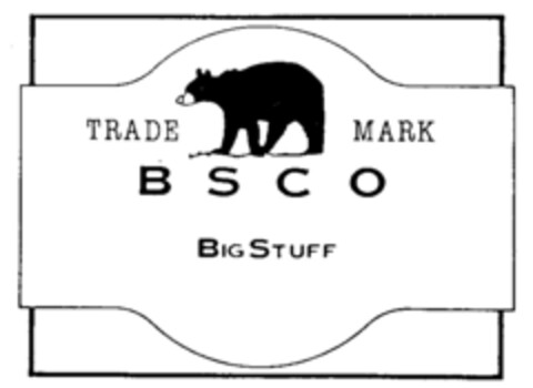 TRADE MARK B S C O BIGSTUFF Logo (IGE, 07/17/1990)