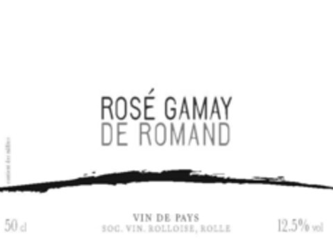 ROSÉ GAMAY DE ROMAND VIN DE PAYS Logo (IGE, 03.01.2008)
