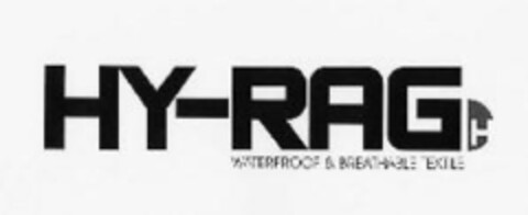 HY-RAG WATERPROOF & BREATHABLE TEXTILE Logo (IGE, 31.03.2006)