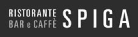 RISTORANTE BAR e CAFFÈ SPIGA Logo (IGE, 11/10/2014)