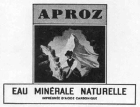 APROZ EAU MINÉRALE NATURELLE Logo (IGE, 08.09.1973)