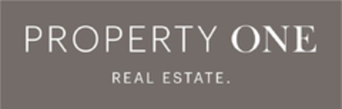 PROPERTY ONE REAL ESTATE Logo (IGE, 10/09/2023)